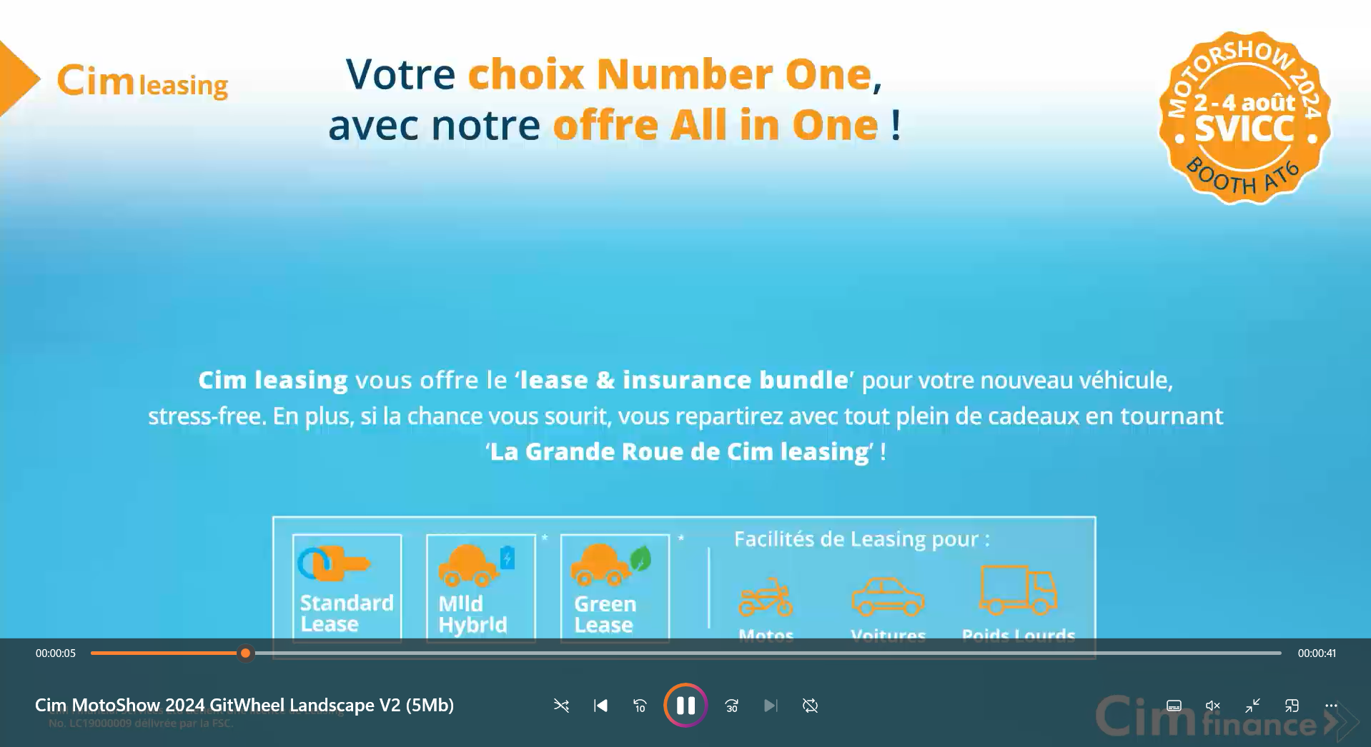 Création diffusée pour CIM Finance